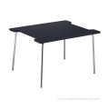 Rectangle MDF black kids' table with wire base